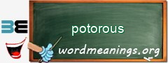 WordMeaning blackboard for potorous